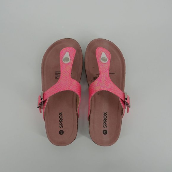 Sprox Frisco Reptile Embossed Girls Pink Sandal Size 3 - Picture 4 of 6